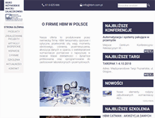 Tablet Screenshot of hbm.com.pl